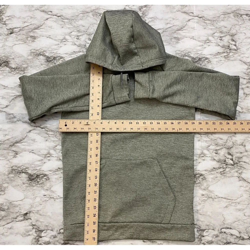 NIKE AIR JORDAN Alpha Therma Mens Sweatshirt S Gray Pullover Hoodie AR4311-091